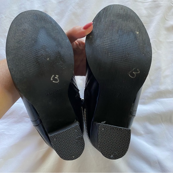 DbDk Fashion Black Heel Ankle Booties Boot Shoes Silver Zippers Detail - Picture 3 of 3